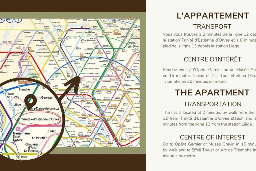 02.Appart 4Pers#1 Bedroom#Pigalle#Opera#Paris 9 Zewnętrze zdjęcie
